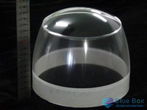 Special–shaped sapphire hyper-hemisphere dome